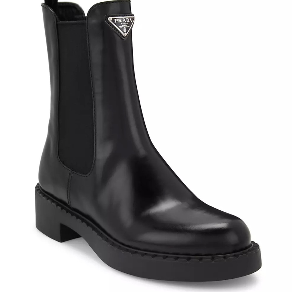 Prada Black Chelsea Boots